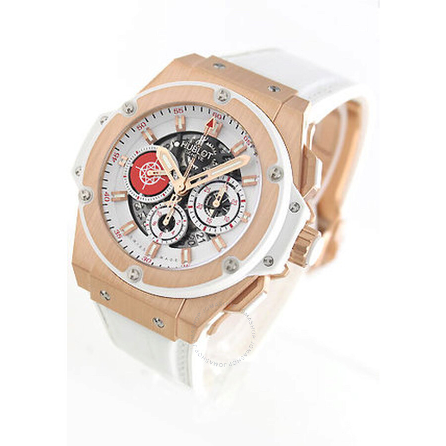 Replica Hublot King Power Costa Smeralda Matte White Chronograph Dial Men's Watch 710OE2123GRPCM12