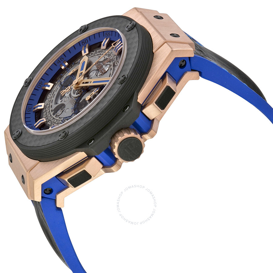 Replica Hublot King Power Unico Gold Skeleton Sapphire Dial Automatic Men's Watch 701OQ0119HR - Image 2