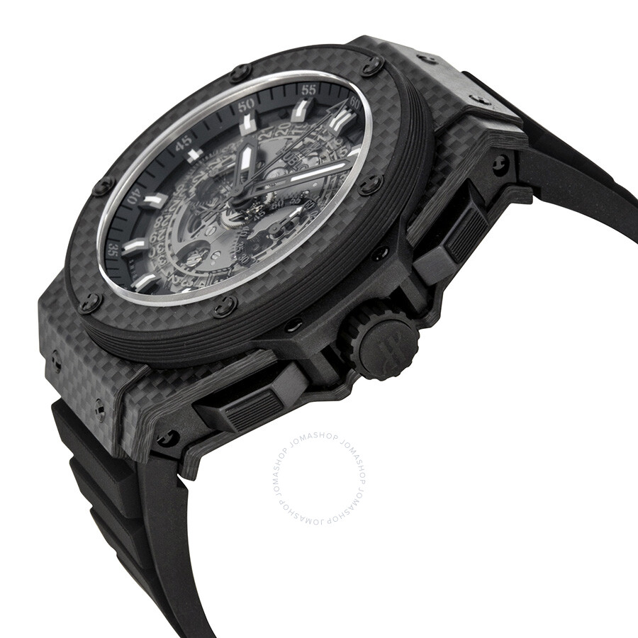 Replica Hublot King Power Unico Skeleton Dial Automatic Carbon Fiber Rubber Men's Watch 701QX0140RX - Image 2