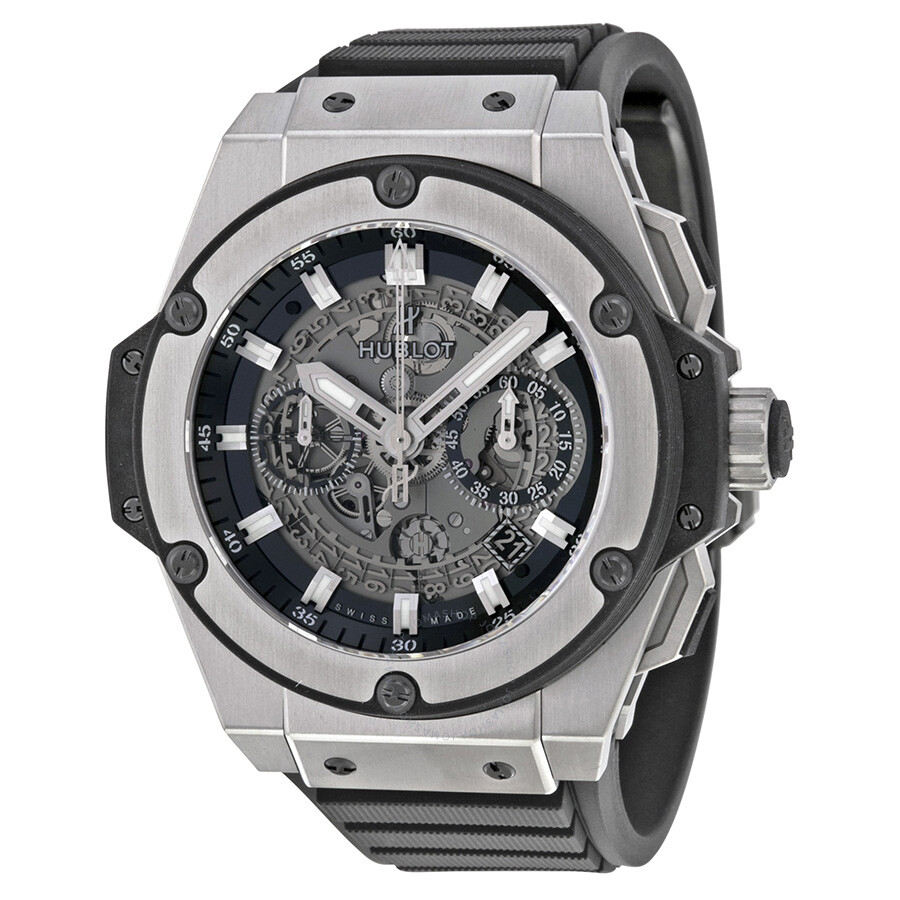 Replica Hublot King Power Unico Skeleton Dial Titanium Men's Watch 701.NX.0170.RX