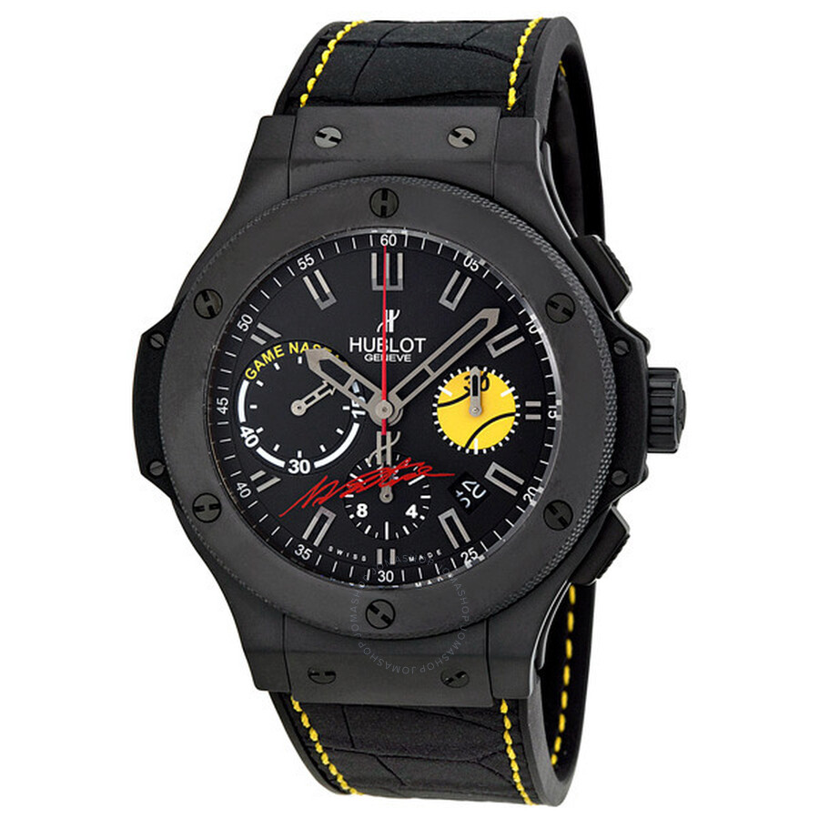 Replica Hublot Nastie Bang Black Dial Black Ceramic Men's Watch 301CI8017GRNST11