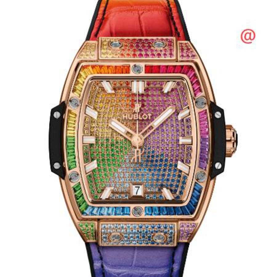 Replica Hublot Spirit of Big Bang King Gold Rainbow Automatic Diamond Watch 665.OX.9910.LR.0999