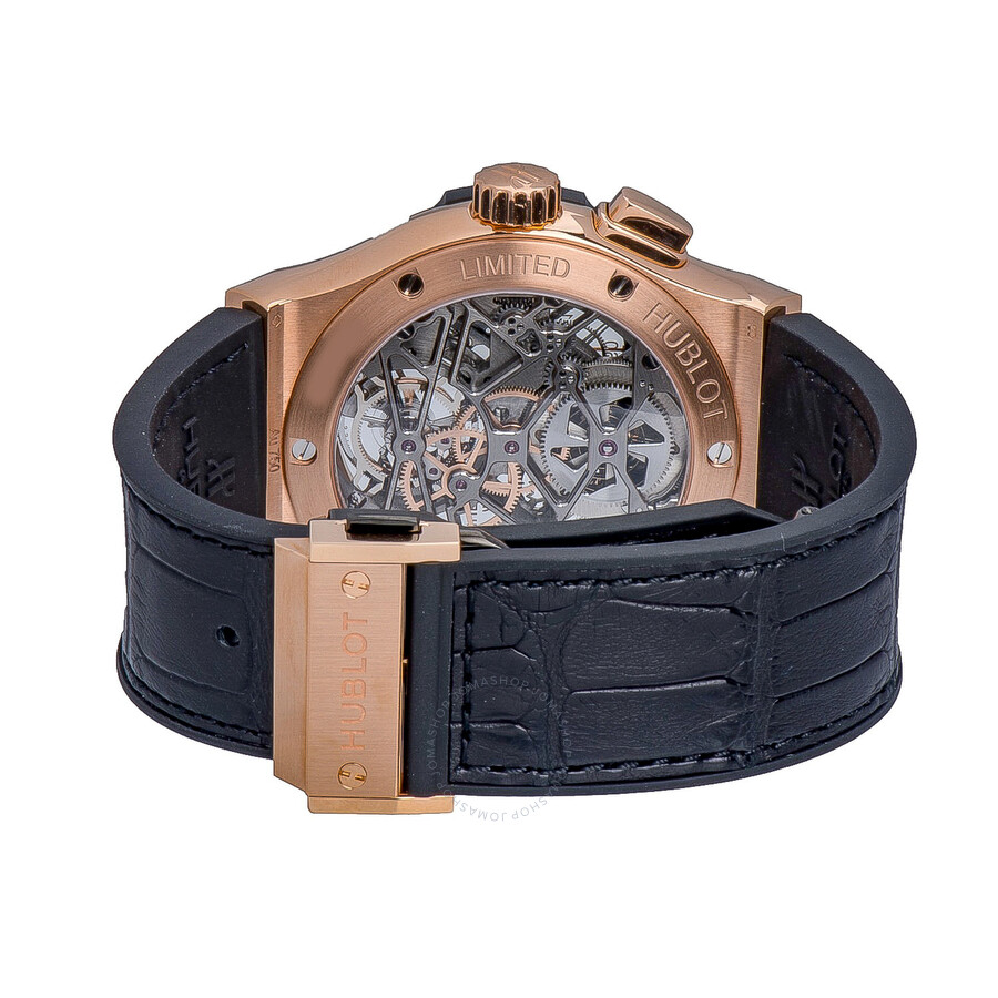 Replica Hublot Tourbillon Skeleton King Gold 18 Carat King Gold Men's Watch 506.OX.0180.LR - Image 2