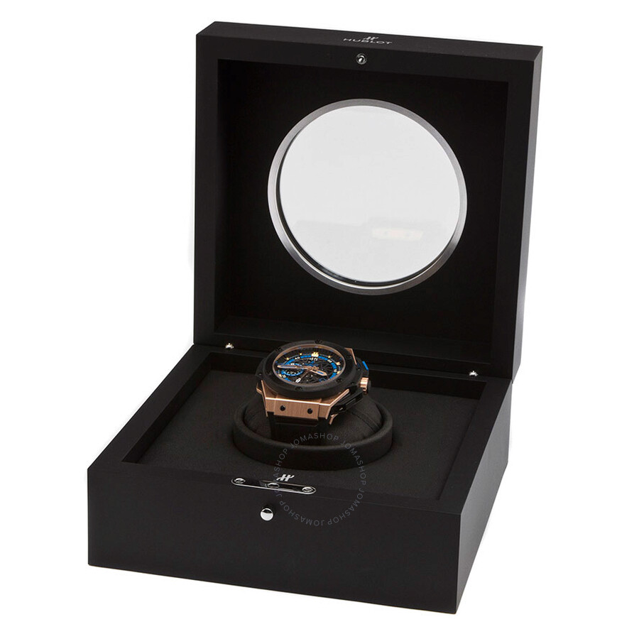 Replica Hublot UEFA Euro 2012 Ukraine 18kt Rose Gold and Rubber Men's Watch 716OM1129RXEUR12 - Image 4