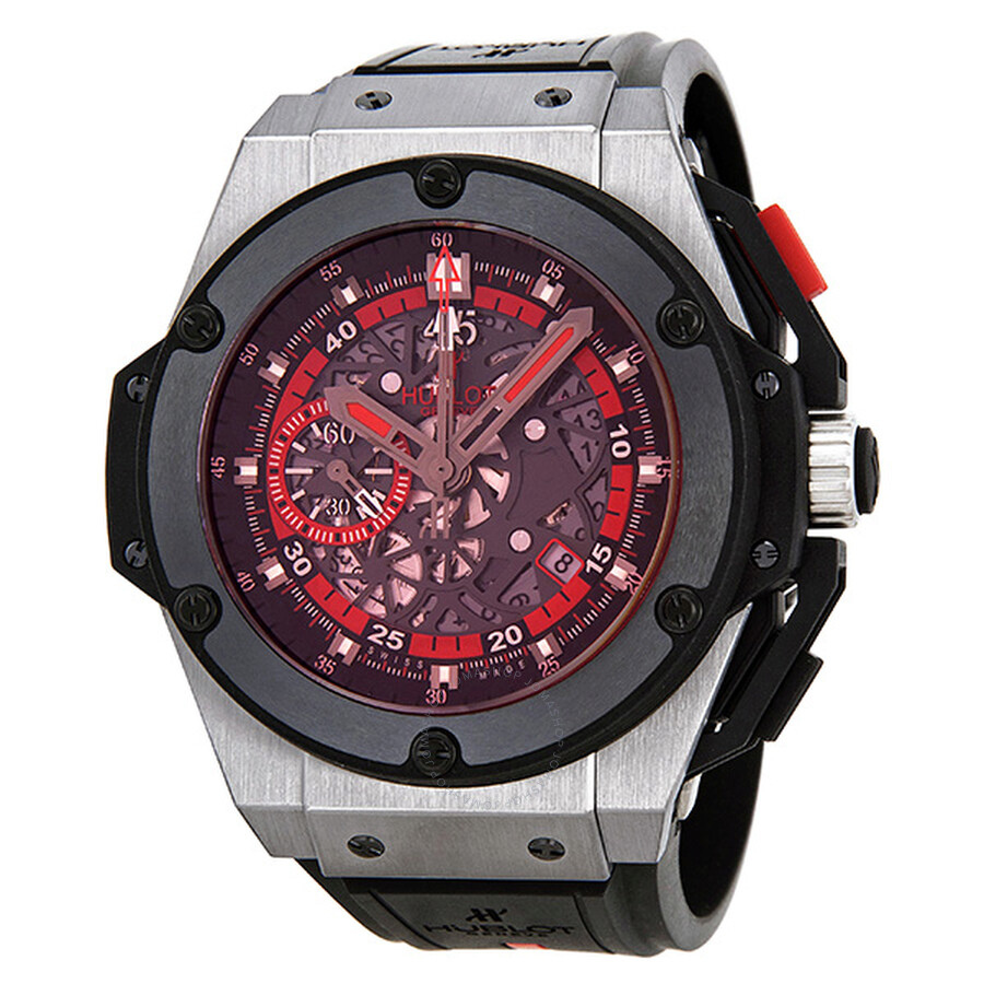 Replica Hublot Uefa Euro Skeleton Black Rubber Men's Watch 716.NM1129.RX.EUR