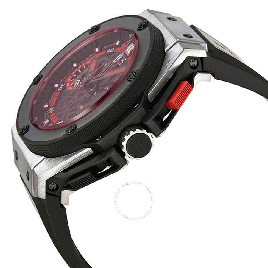 Replica Hublot Uefa Euro Skeleton Black Rubber Men's Watch 716.NM1129.RX.EUR - Image 2