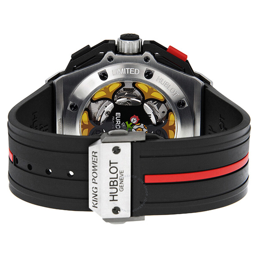 Replica Hublot Uefa Euro Skeleton Black Rubber Men's Watch 716.NM1129.RX.EUR - Image 3