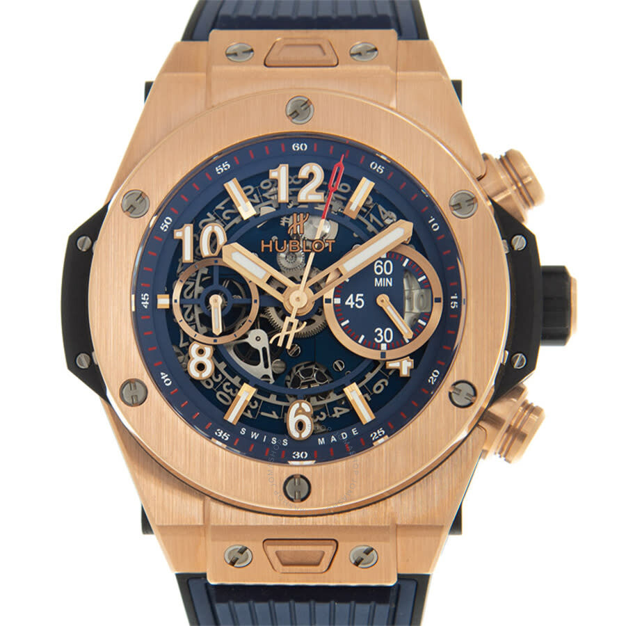 Replica Hublot Unico Big Bang Chronograph Automatic Blue Dial Men's Watch 411.OX.5189.RX - Image 2