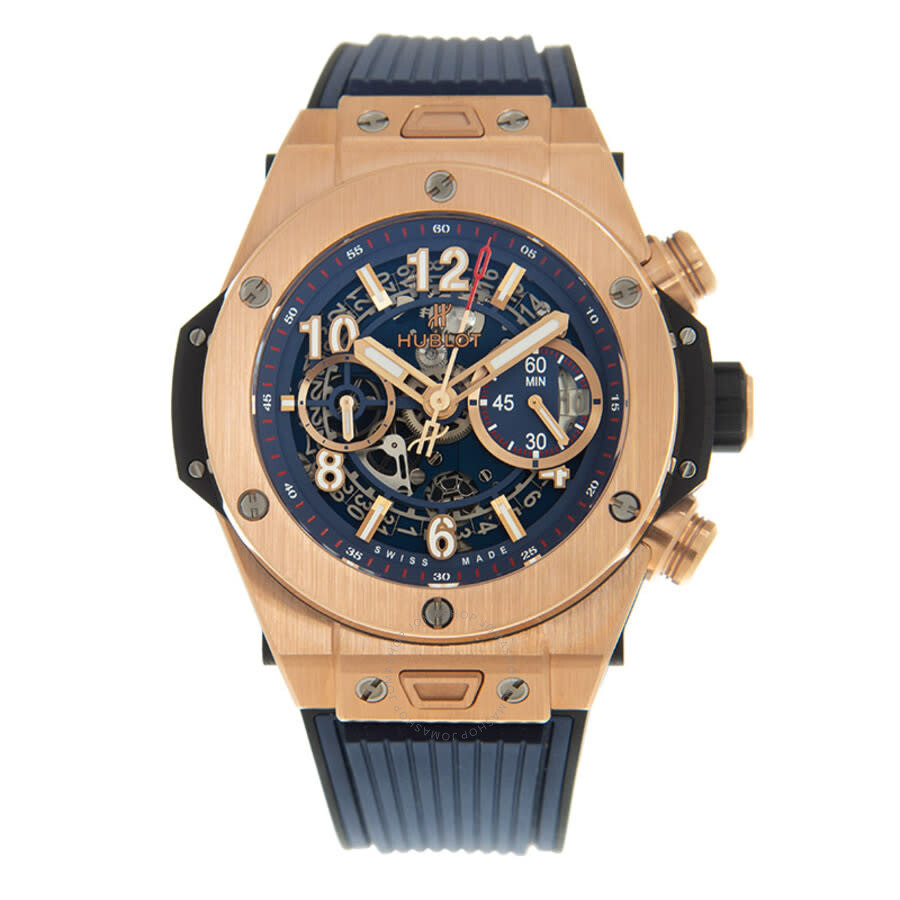 Replica Hublot Unico Big Bang Chronograph Automatic Blue Dial Men's Watch 411.OX.5189.RX - Image 3