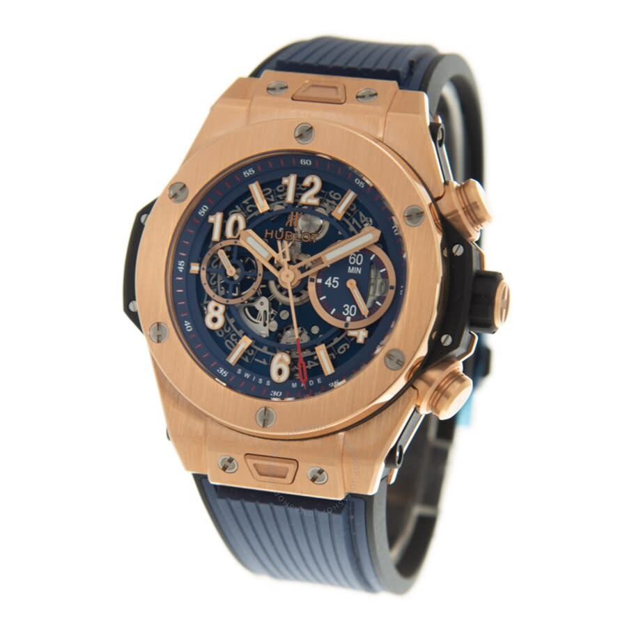 Replica Hublot Unico Big Bang Chronograph Automatic Blue Dial Men's Watch 411.OX.5189.RX - Image 4