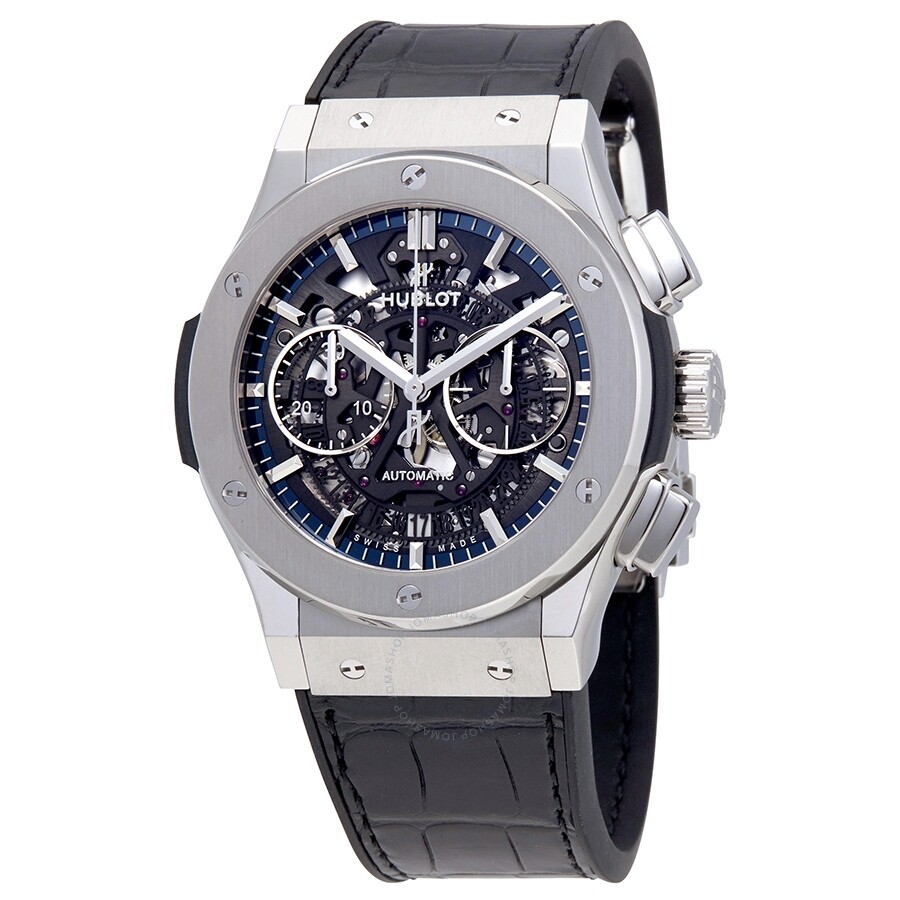 Replica Pre owned Hublot Classic Fusion Automatic Skeleton Dial Men's Watch 525NX0170LR