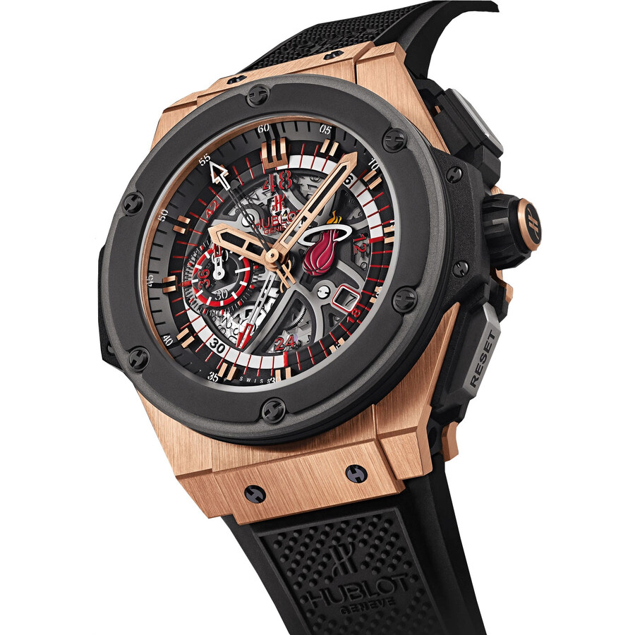 Replica Pre-owned Hublot Hublot King Power Chronograph Multi-Color Dial Men's Watch 748.OM.1123.RX