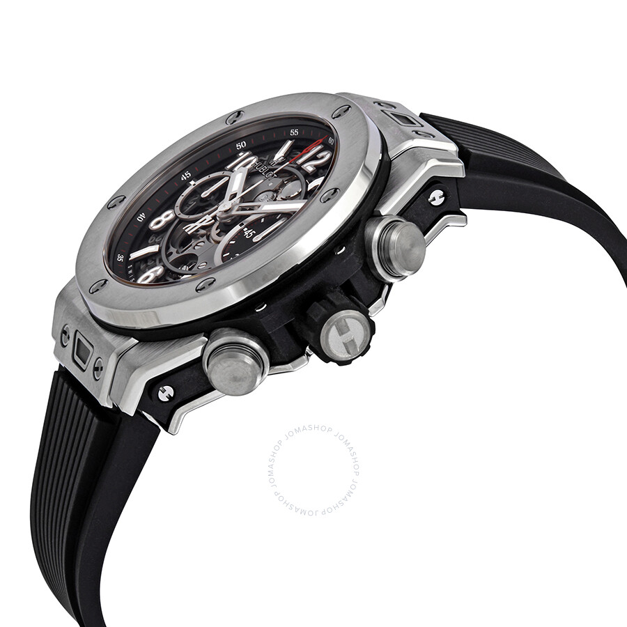 Replica Pre-owned Hublot Big Bang Unico Chronograph Mat Black Skeleton Dial Men's Watch 441.NX.1170.RX - Image 2