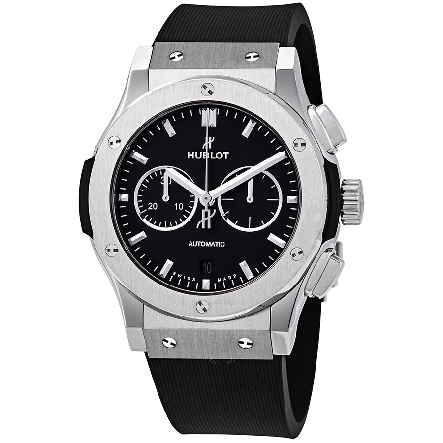 Replica Pre-owned Hublot Classic Fusion Chronograph Automatic Black Dial Men's Watch 541.NX.1171.RX