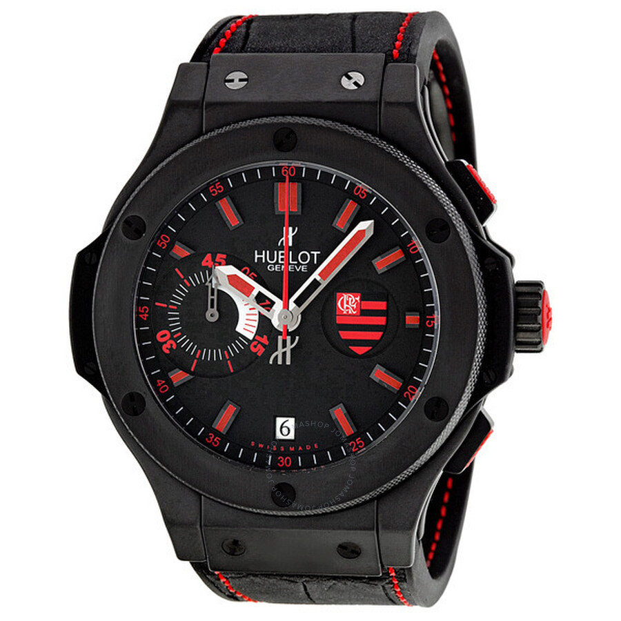 Replica Pre-owned Hublot Flamengo Bang Chronograph Black Dial Men's Watch 318.CI.1123.GR.FLM11