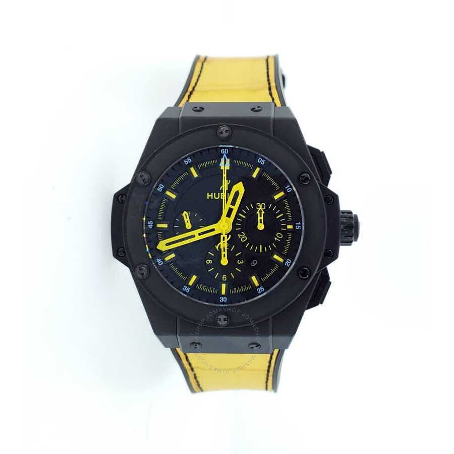 Replica Pre-owned Hublot King Power Chronograph Automatic Black Dial Men's Watch 703.CI.1190.HR.NYB14