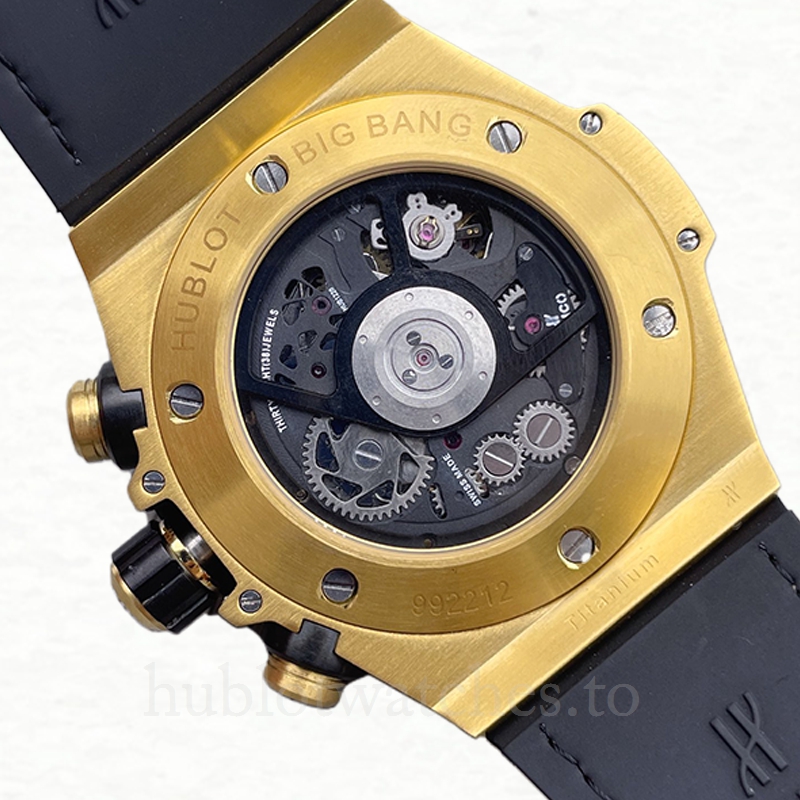 Hublot Big Bang Men 411.VX.1189.VR.USB16 44mm Leather Strap Black Dial - Image 4