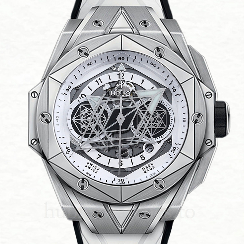 Hublot Big Bang 418.NX.2001.RX.MXM20 44mm Men White Dial Rubber Band