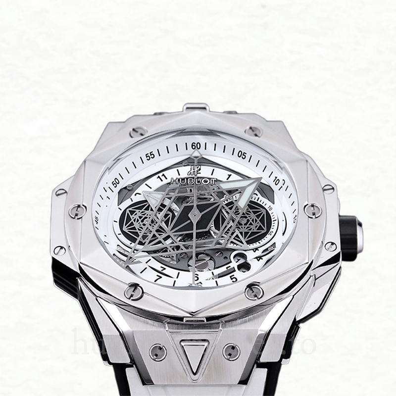 Hublot Big Bang 418.NX.2001.RX.MXM20 44mm Men White Dial Rubber Band - Image 3