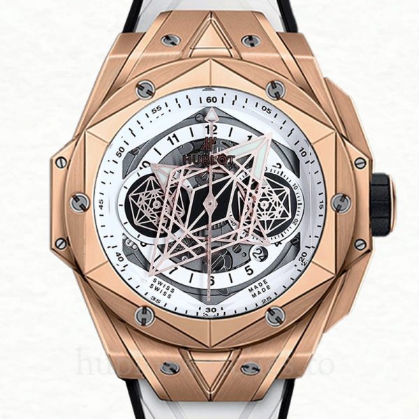 Hublot Big Bang 418.OX.2001.RX.MXM20 44mm Men Rubber Band White Dial