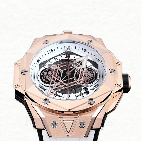 Hublot Big Bang 418.OX.2001.RX.MXM20 44mm Men Rubber Band White Dial - Image 3