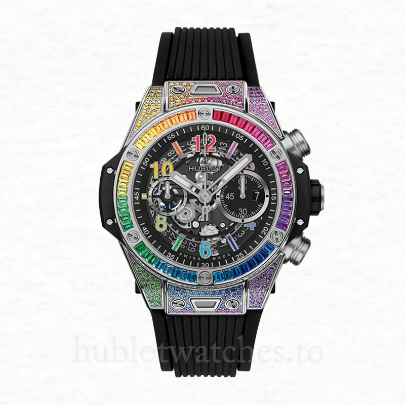 Hublot Big Bang 421.NX.1117.LR.0999-001 44mm Men Rubber Band Watch - Image 2