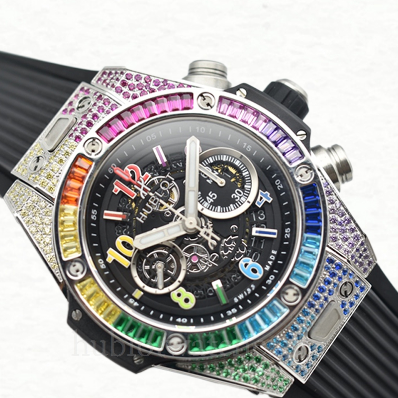 Hublot Big Bang 421.NX.1117.LR.0999-001 44mm Men Rubber Band Watch - Image 3