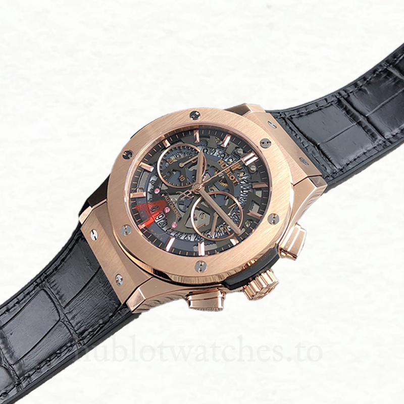 Hublot Classic Fusion Men 525.OX.0180.LR 44mm Leather Strap Black-tone - Image 3