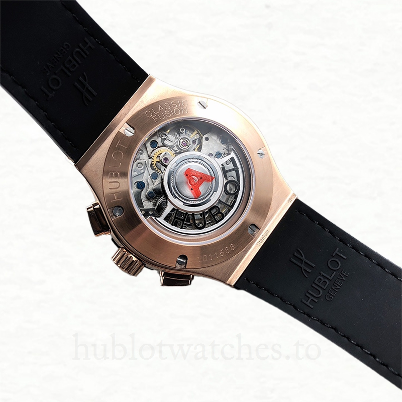 Hublot Classic Fusion Men 525.OX.0180.LR 44mm Leather Strap Black-tone - Image 4